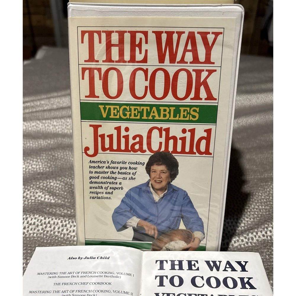 The Way to Cook Vegetables by Julia Child 1985 Video Betamax VHS TAPE W/ Guide